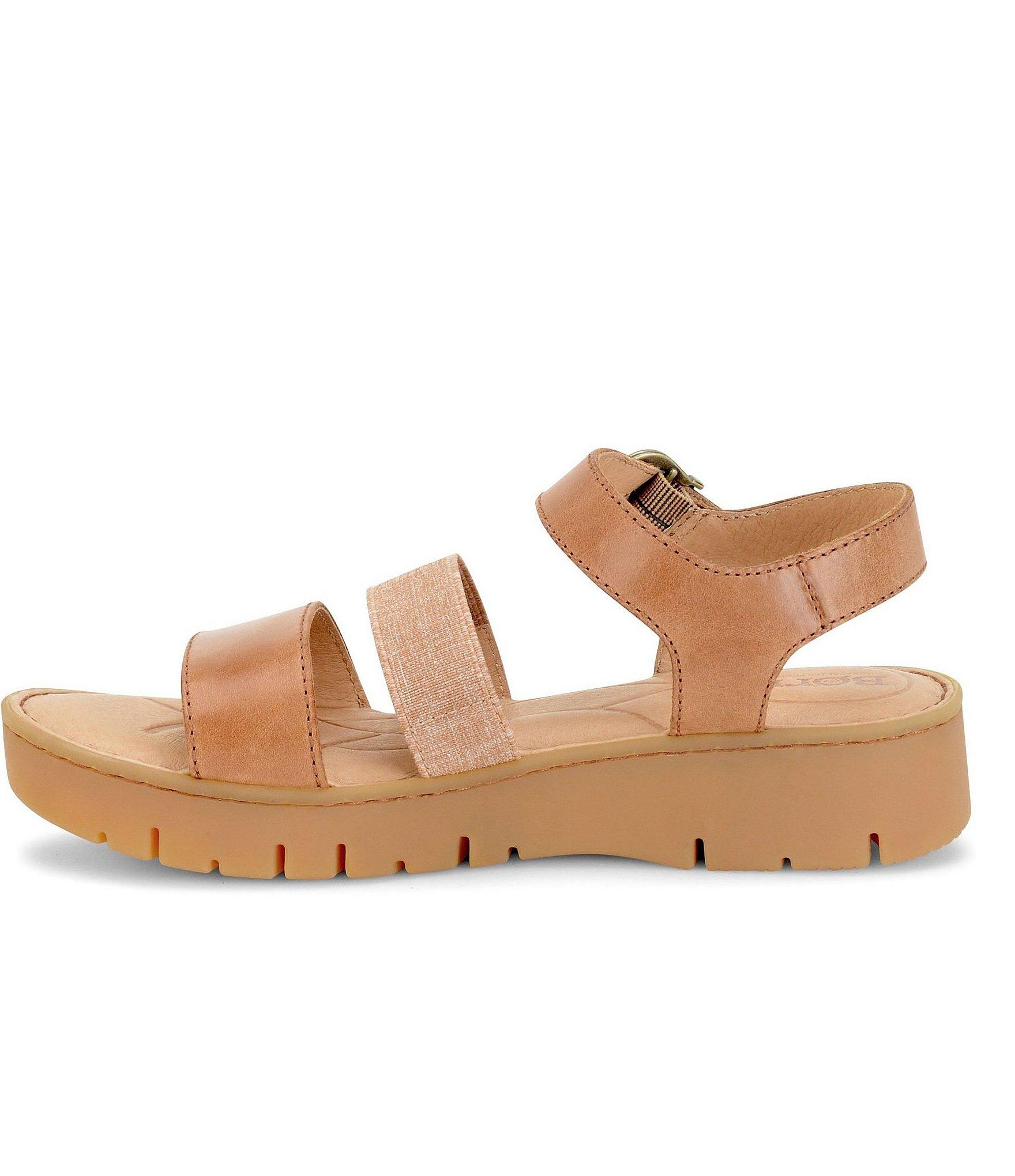 Born Leather Cape Town Wedge Sandals in Light Brown (Brown) Lyst